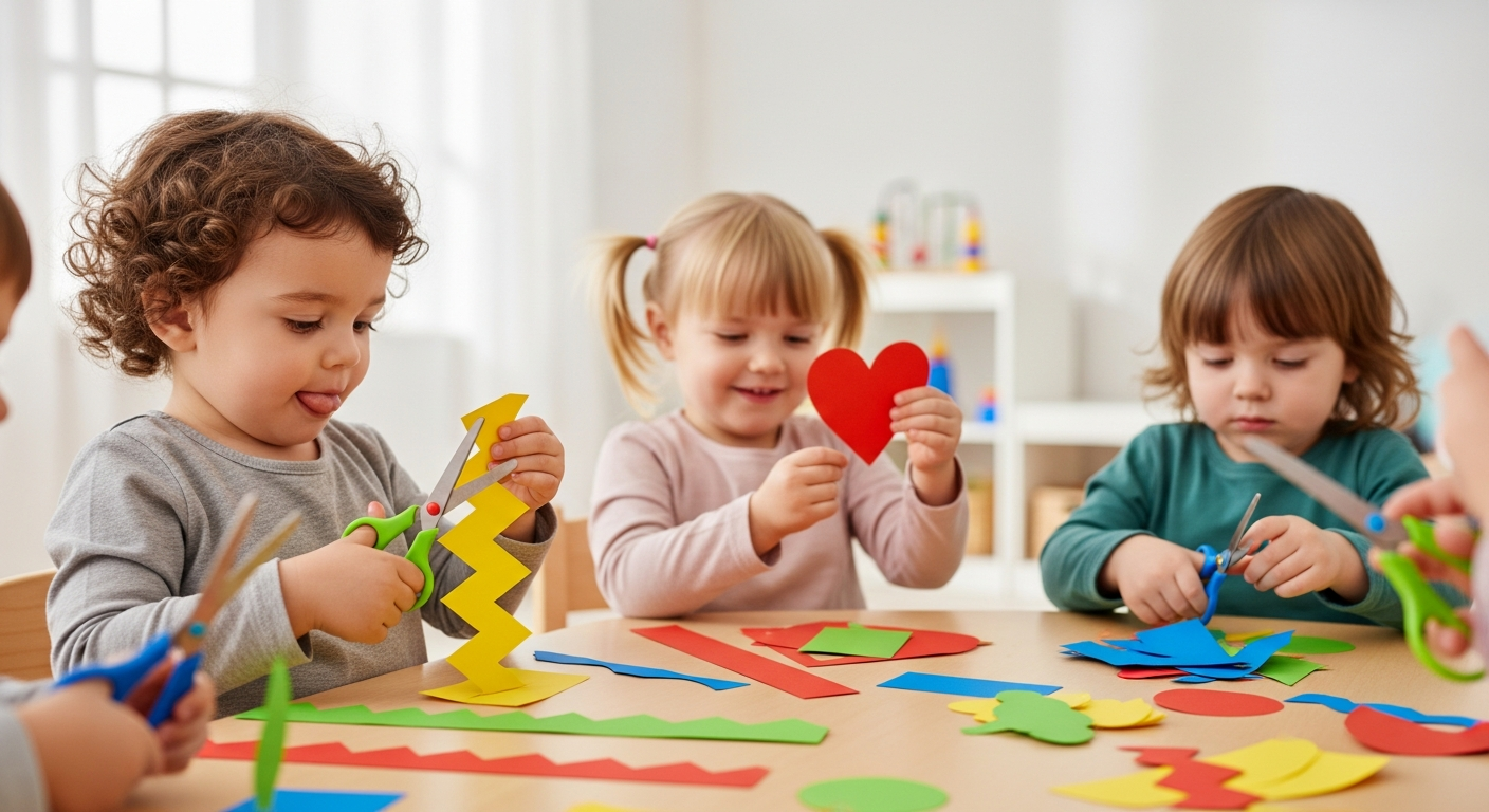 Fun Toddler Scissor Activities for Fine Motor Skills cover image