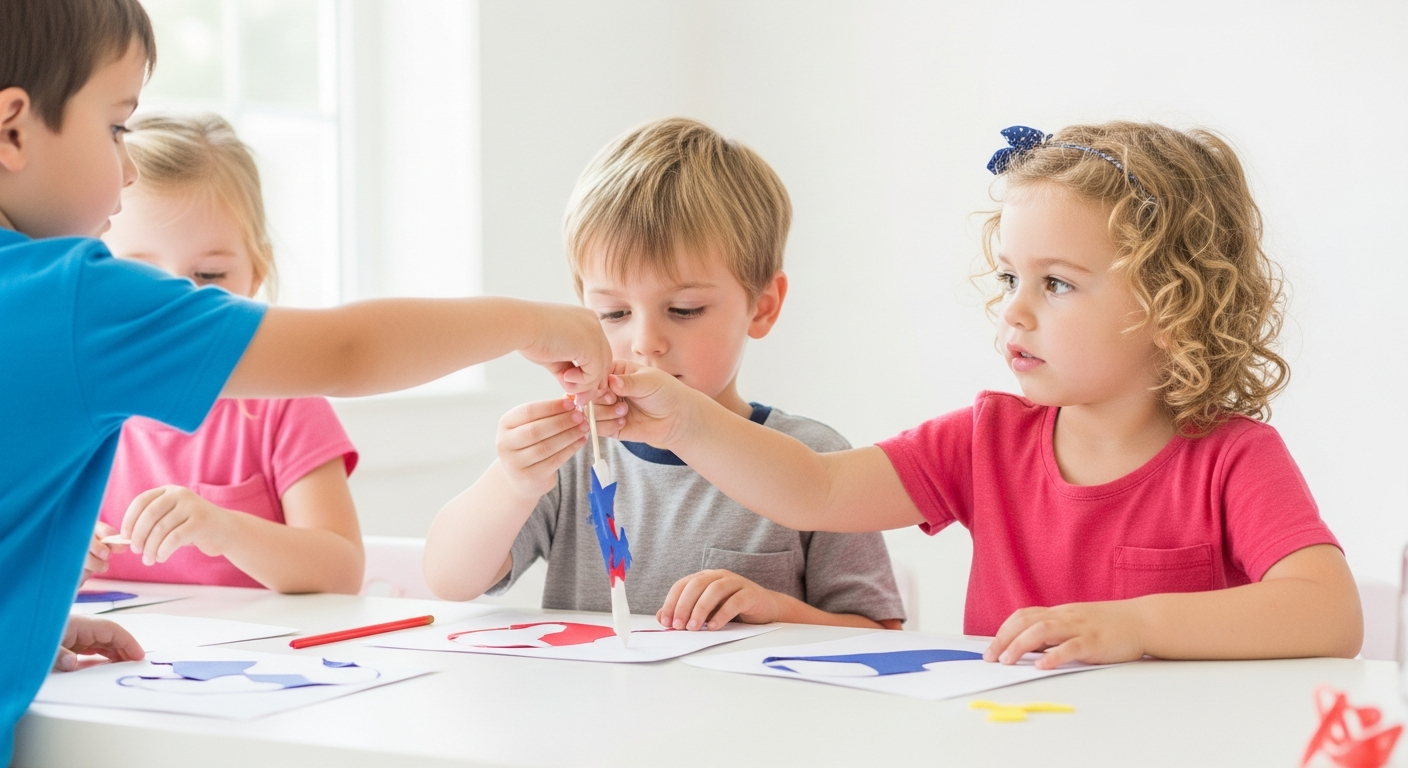 Patriotic Play: Easy Memorial Day Crafts for Kids cover image