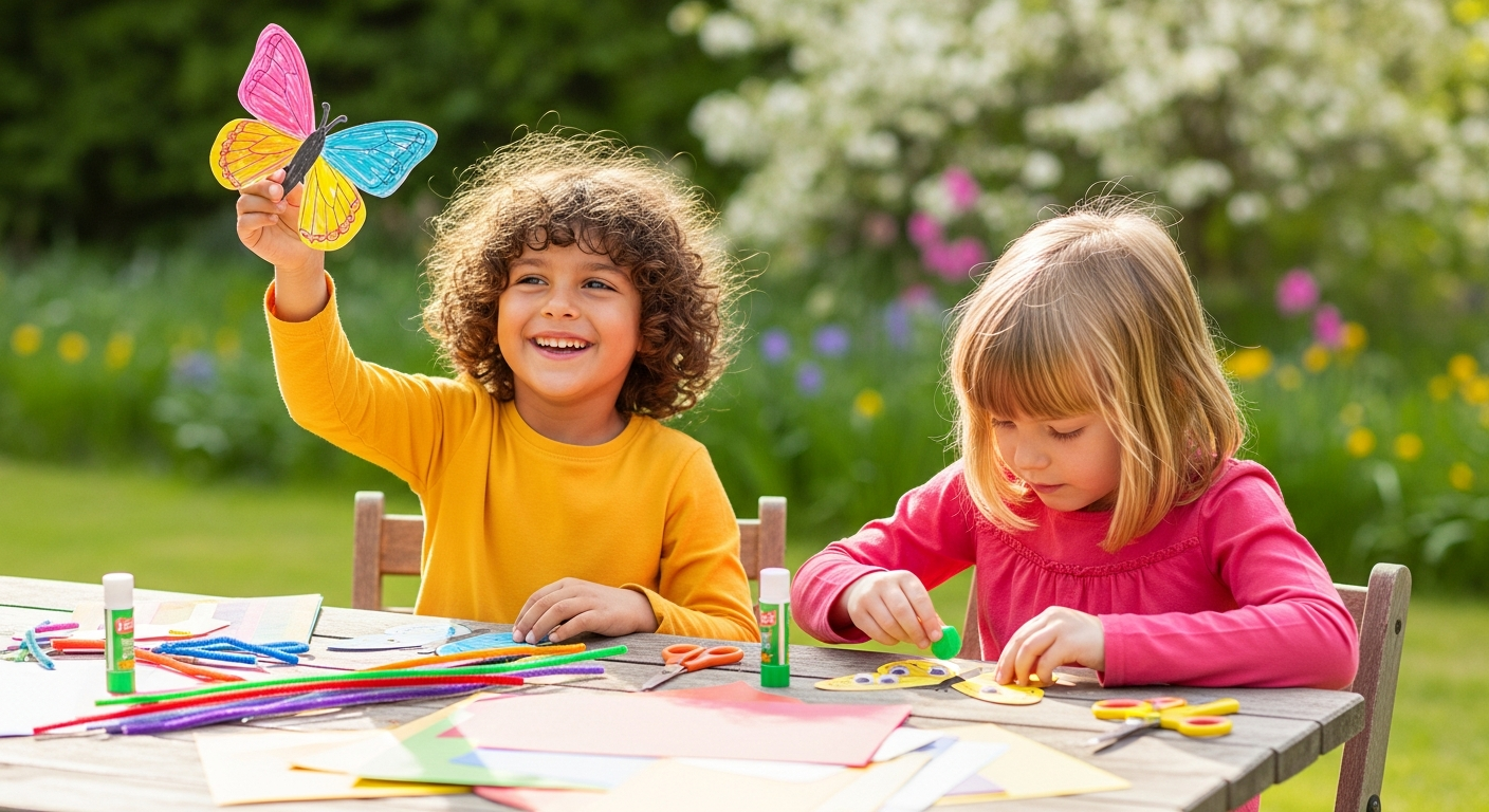 Easy Butterfly Crafts for Kids: Fluttering Fun cover image