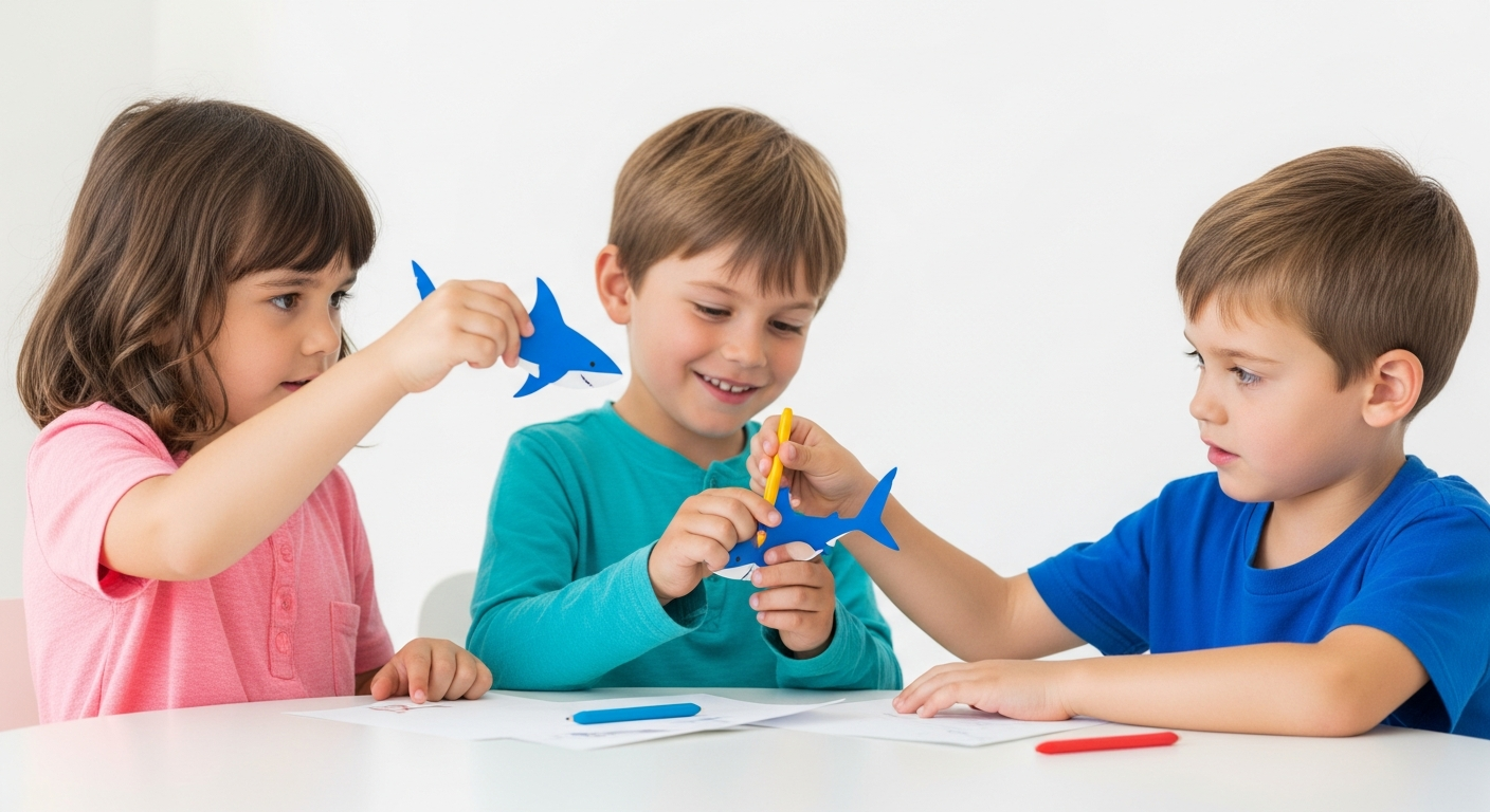 Dive into Fun: Easy Shark Crafts for Kids cover image