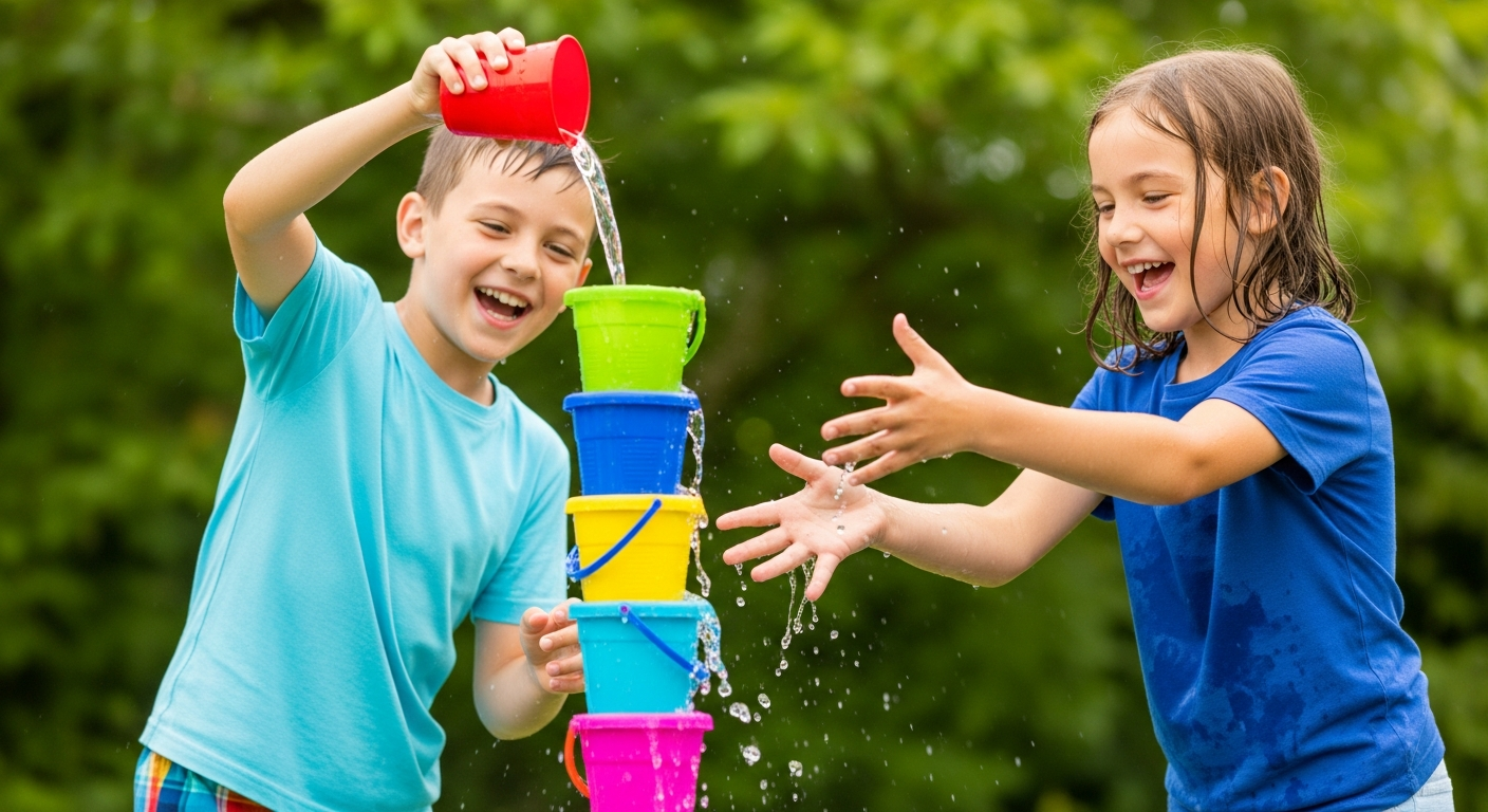Splash Into Summer: Creative Water Game Ideas for Kids cover image