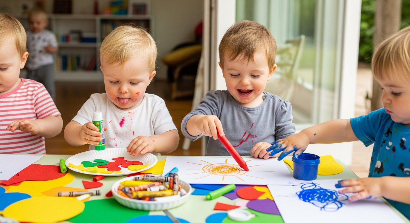 Creative Crafts for Toddler: Fun Ways to Play and Learn cover image