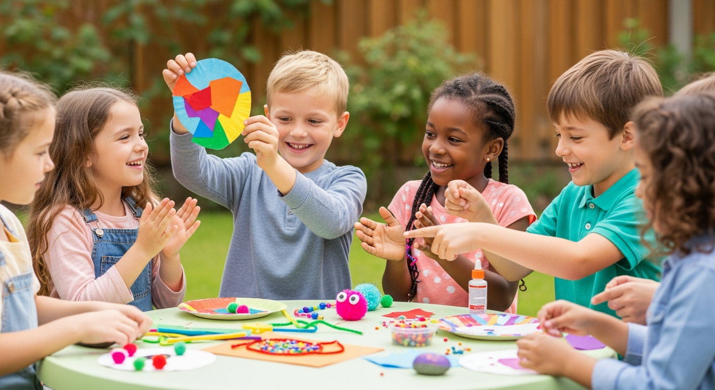 Easy Home Crafts for Kids: Joyful Learning & Communication cover image