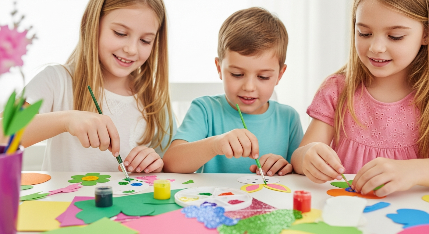 Easy March Crafts for Kids: Spring, Shamrocks & Smiles cover image