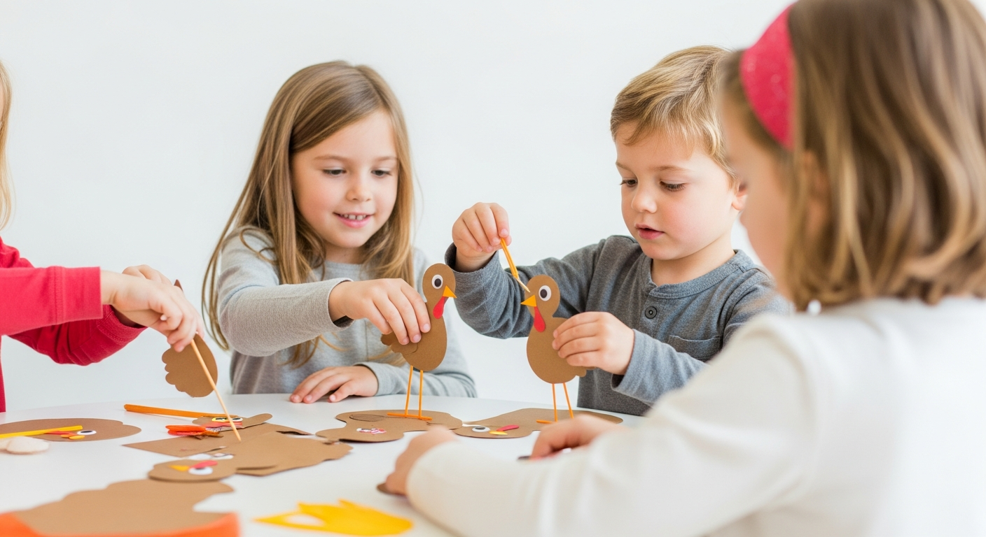 Gobble Up Fun: Easy Turkey Crafts for Kids cover image