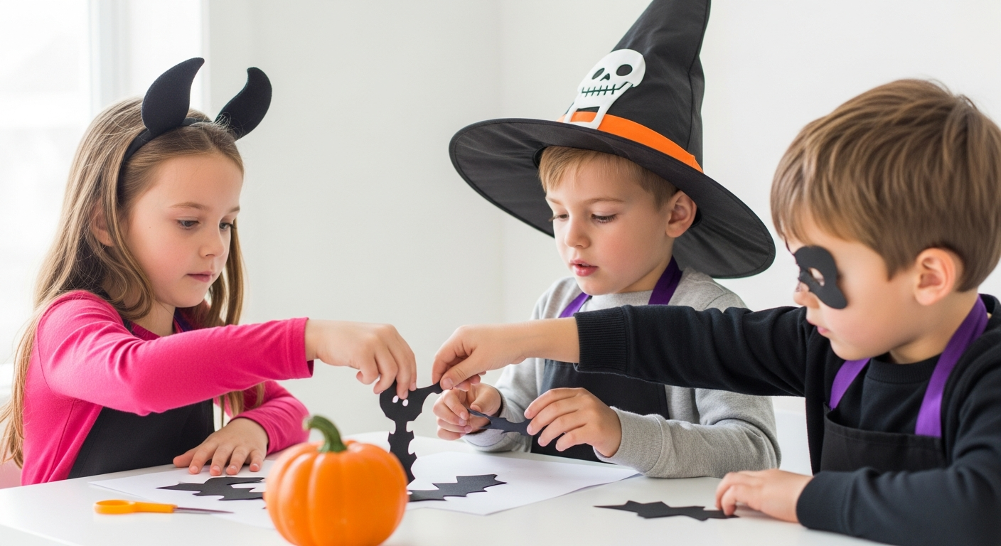 Manualidades fáciles de Halloween para niños: ¡Diversión escalofriante! imagen de portada