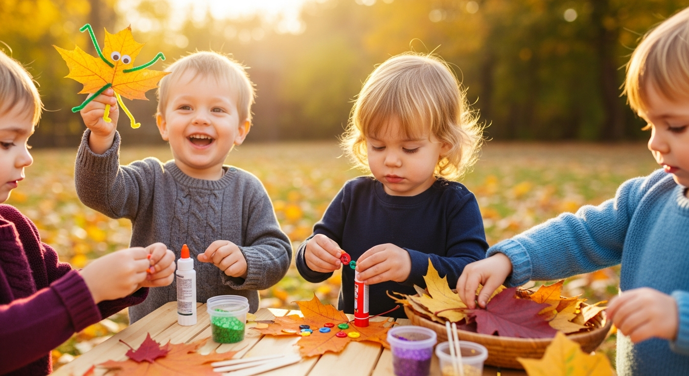 Creative Toddler Leaf Craft Ideas for Autumn Learning cover image
