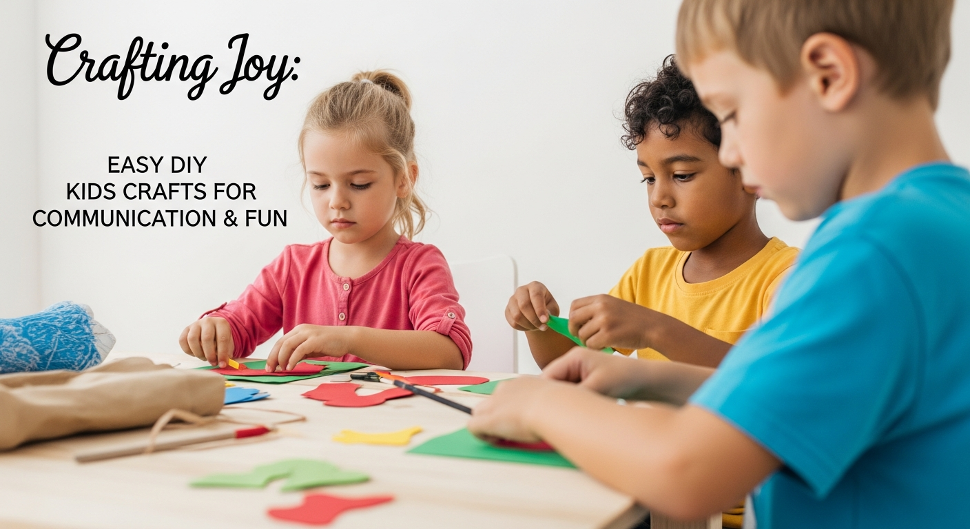 Imagen de portada de Creando Alegría: Manualidades fáciles para niños que fomentan la comunicación y la diversión