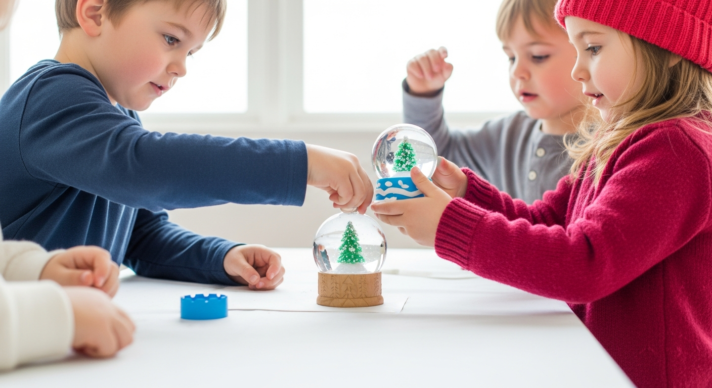 Easy Toddler Snow Globe Craft for Winter Fun cover image