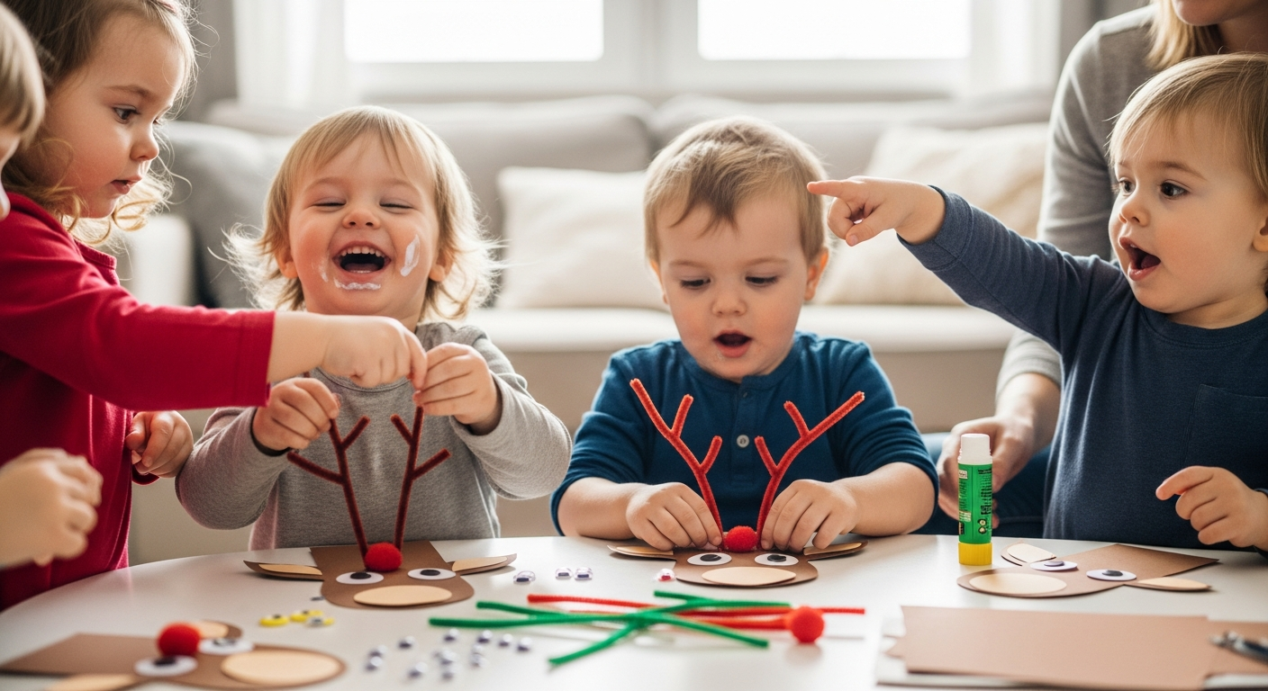 15 Festive Toddler Reindeer Craft Ideas for Speech Fun cover image
