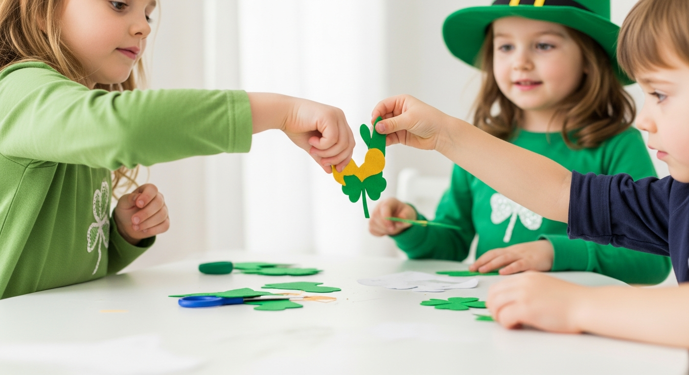 Lucky Little Hands: Easy Saint Patrick's Day Crafts for Kids cover image