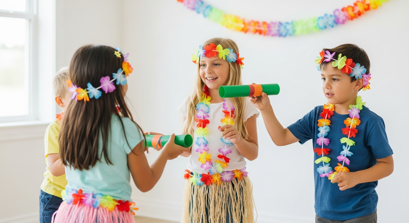 Joyful Luau Party Games: Tropical Fun for Kids cover image