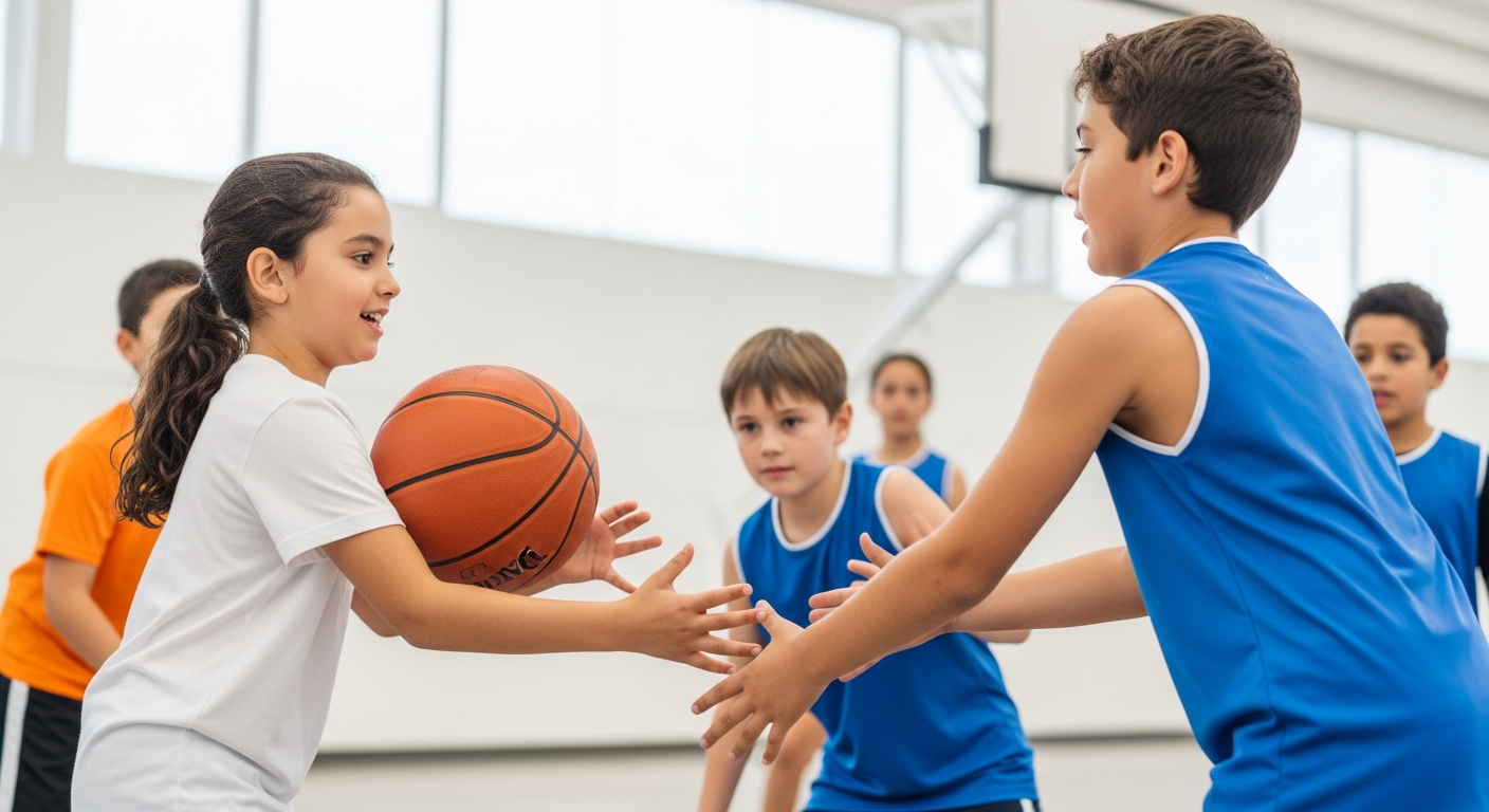 Hoops of Happiness: Fun Kids Basketball Games for Skill & Confidence cover image