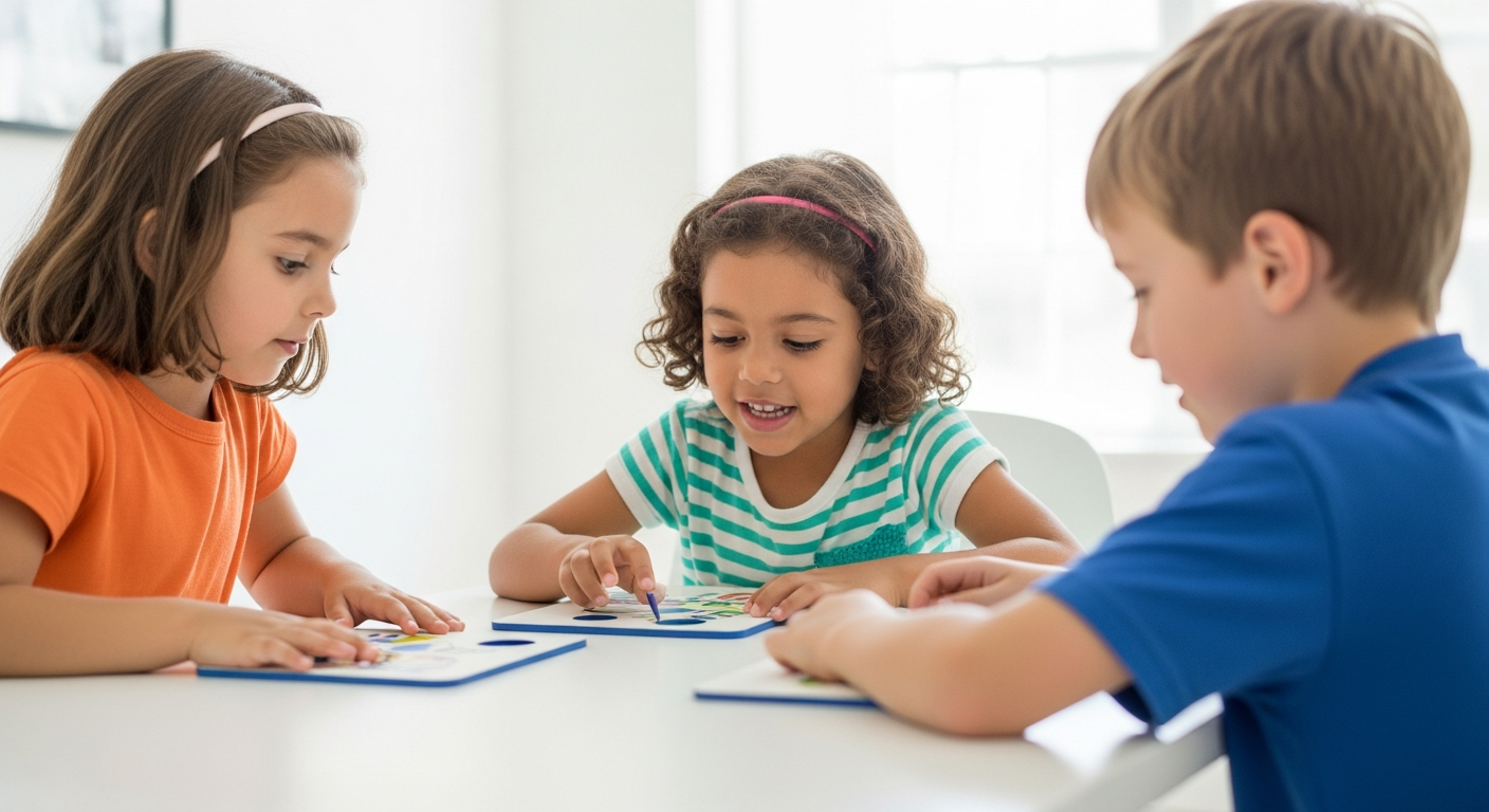 Imagen de la portada de Aprendizaje y risas: Juegos divertidos para niños en la computadora