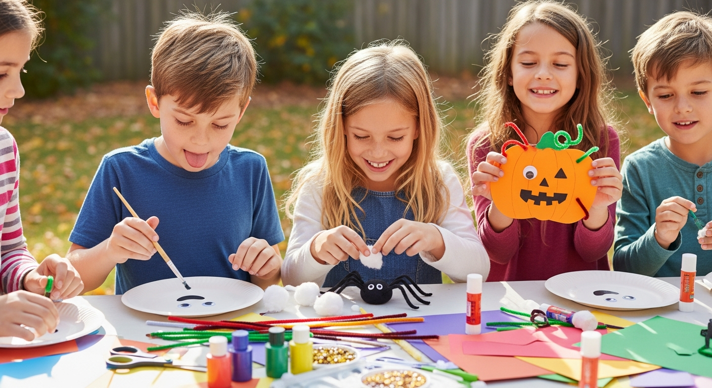 Easy Halloween Crafts for Kids: Spooky Fun & Skill Building cover image