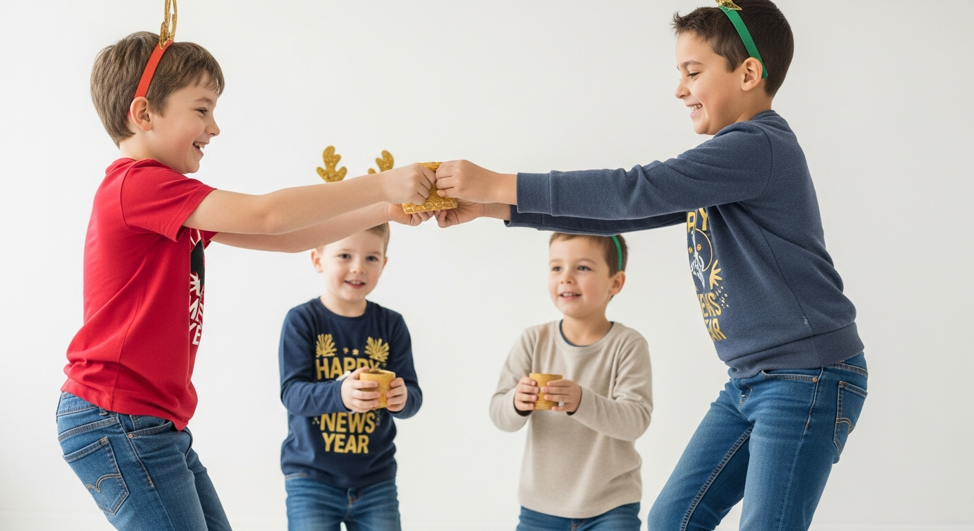 Joyful New Year's Eve Games for Kids cover image