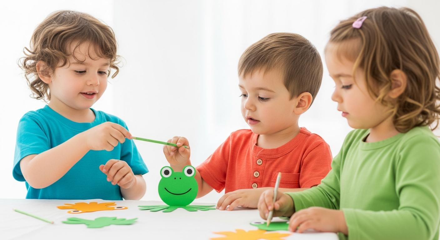 Easy Toddler Frog Craft Ideas for Speech and Fun cover image