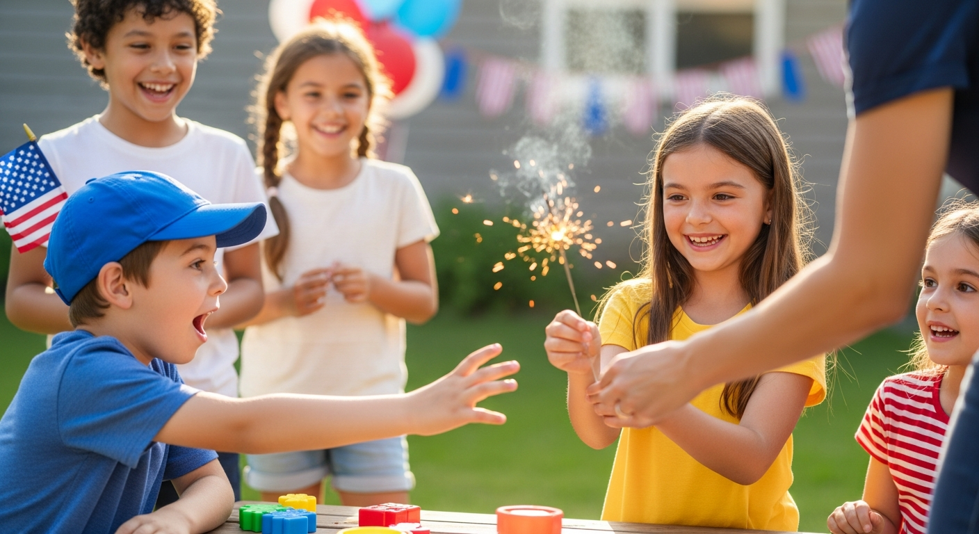 Sparklers & Smiles: Fun Fourth of July Activities for Kids cover image