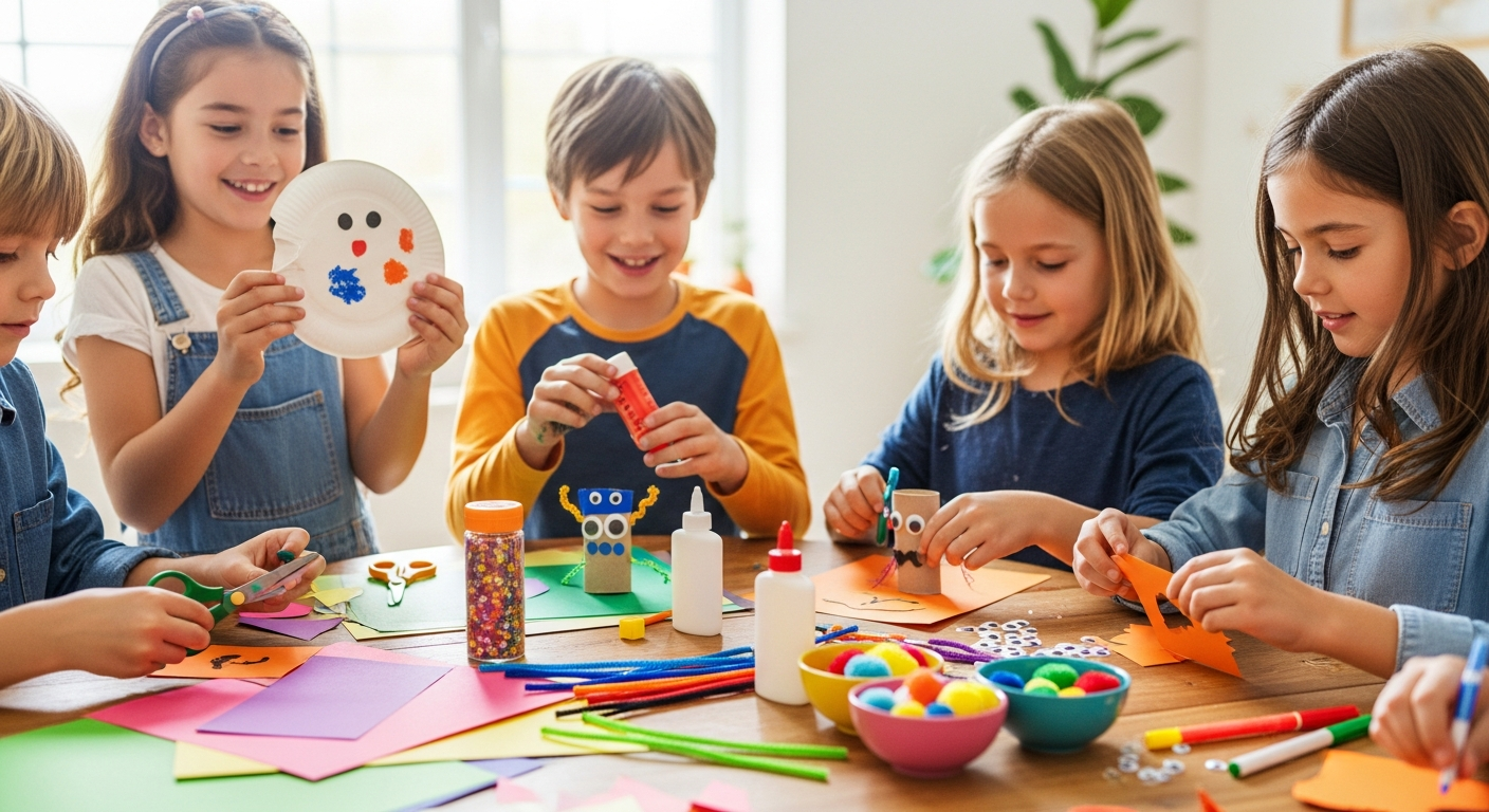 Halloween Crafts for Kids: Easy DIY Fun at Home cover image