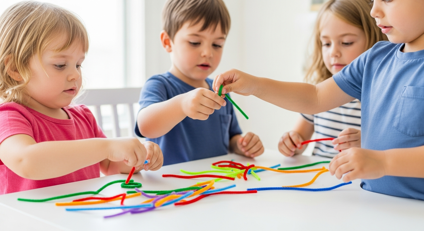 Creative Toddler Craft with Pipe Cleaners Ideas cover image