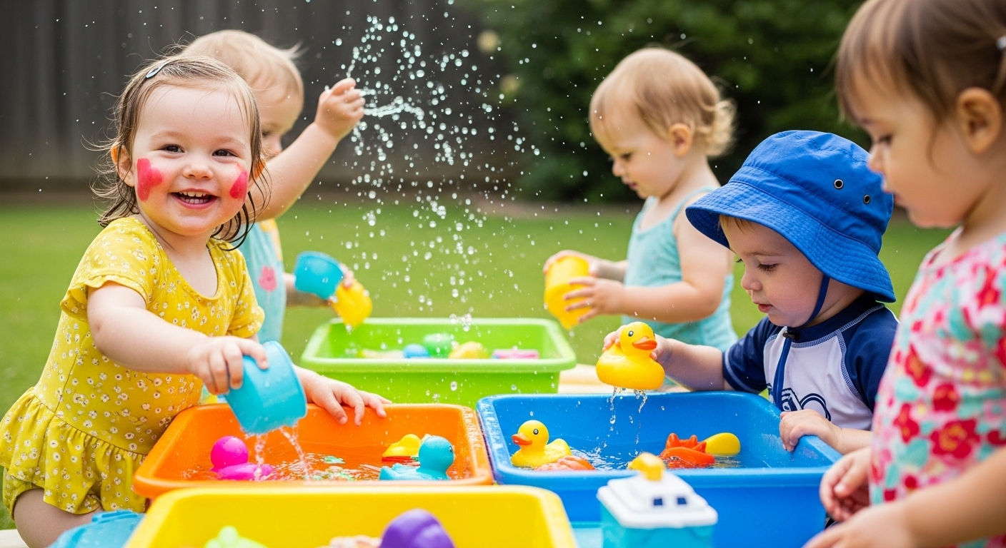 25 Fun Water Toddler Activities for Home Learning cover image