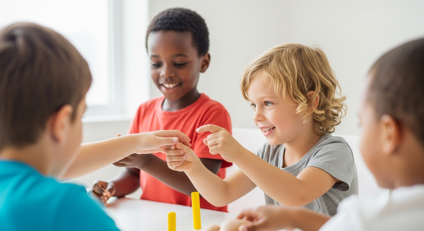 Imagen de portada: Juegos divertidos y fáciles para niños: ¡Mejora las habilidades de comunicación!