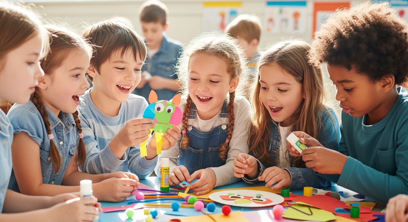 Simple & Fun Craft Ideas for Kids at School cover image