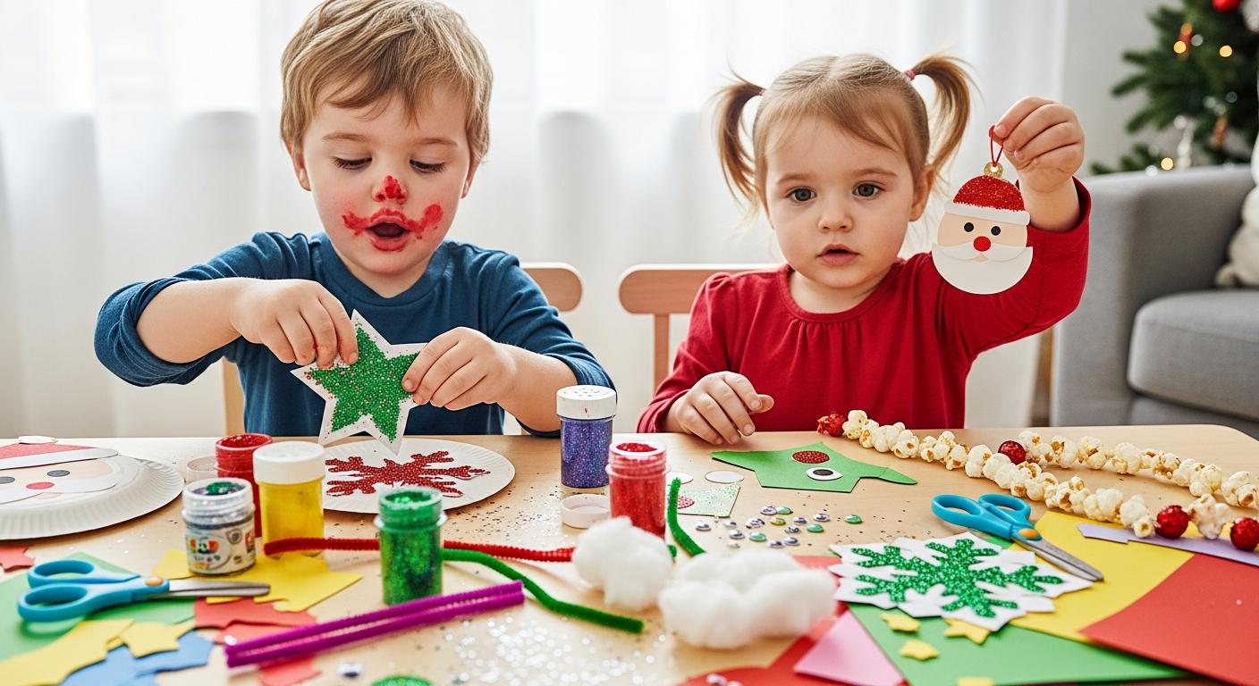 25 Fun and Educational Christmas Crafts with Toddler cover image