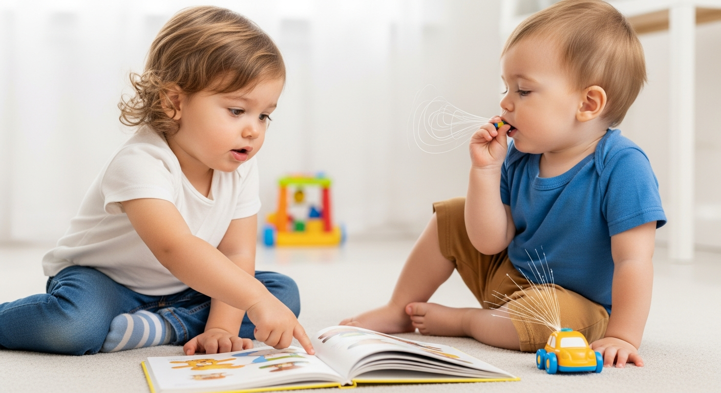 Imagen de portada de Señales de retraso del habla en niños de 20 meses