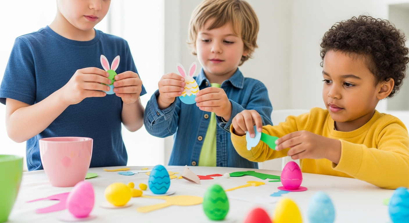 Hoppy Hands: Easy Easter Crafts for Kids at Home cover image