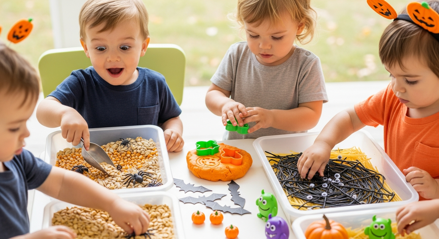 Toddler Halloween Sensory Activities for Play and Speech cover image