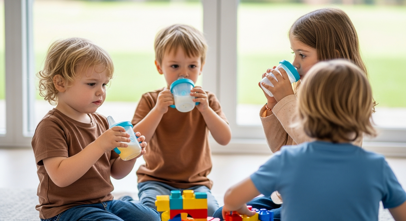 Imagen de la portada de ¿Causan los vasos con boquilla retraso en el habla? Una guía para padres