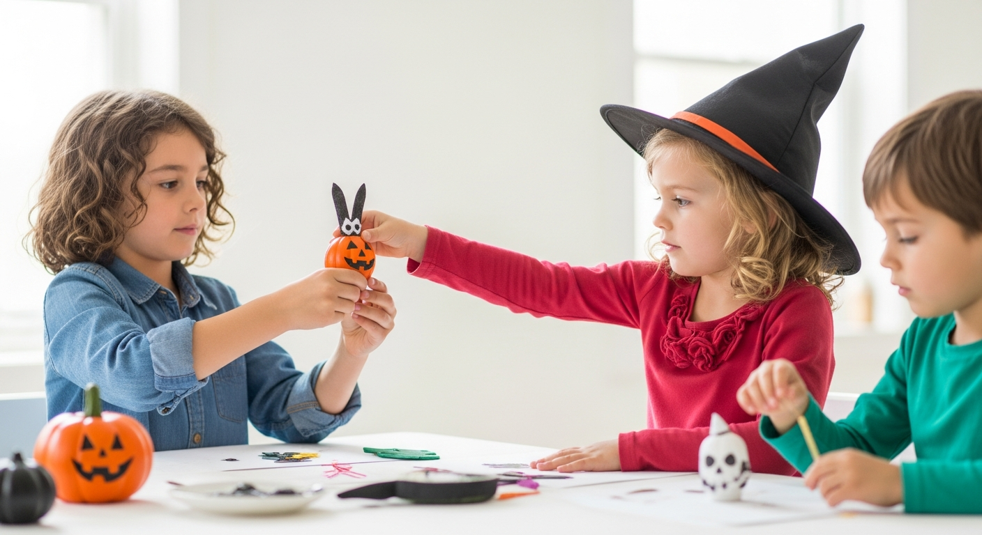 Spooky Fun: Easy DIY Halloween Crafts for Kids cover image