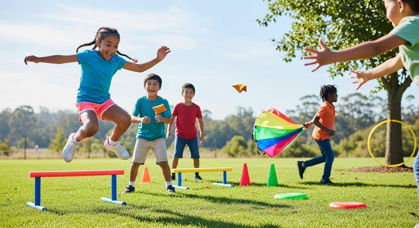 Fun Athletic Games for Kids: Boosting Body & Mind cover image