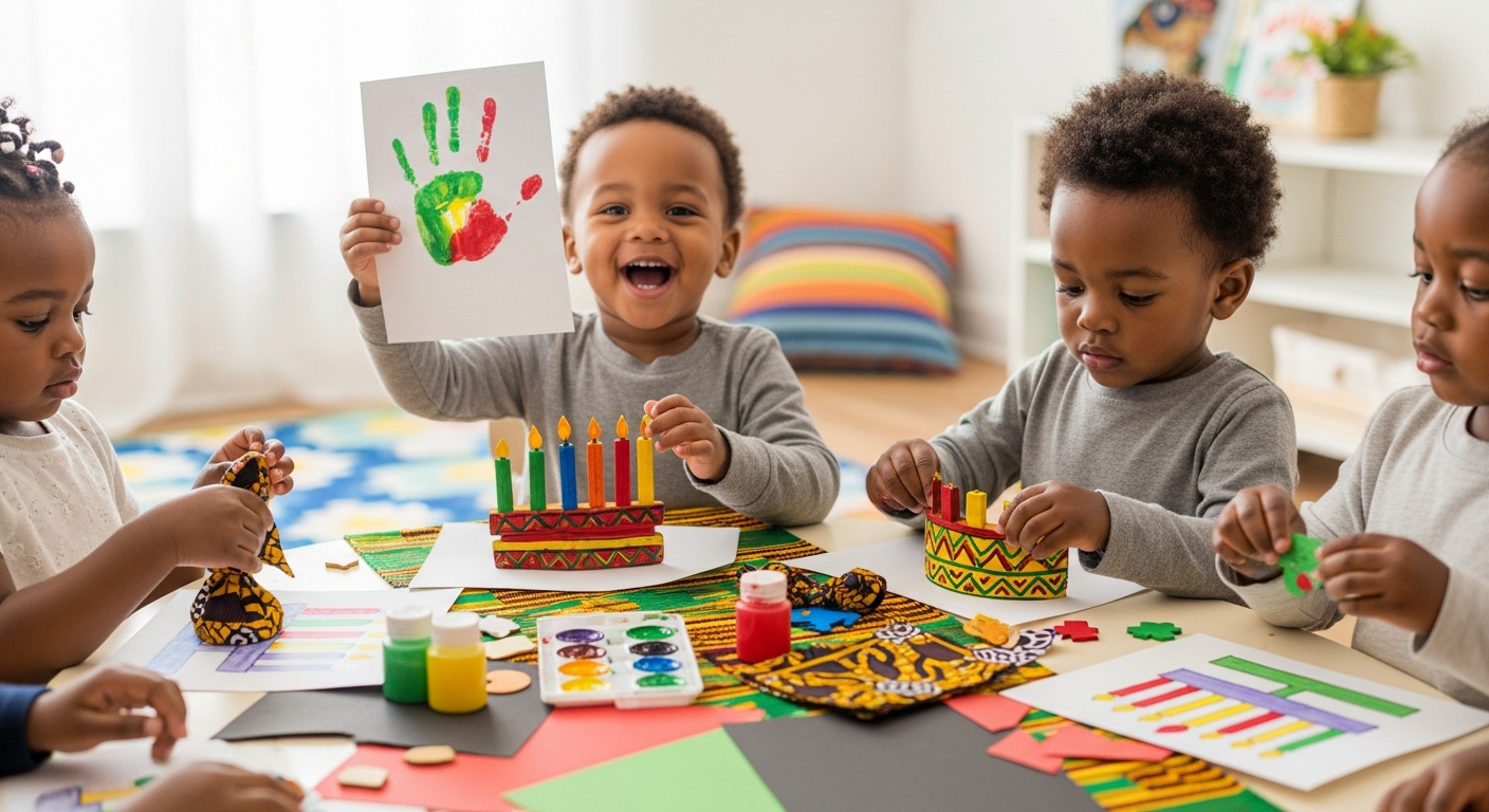 Kwanzaa Toddler Crafts: Celebrating Culture and Language Through Play cover image