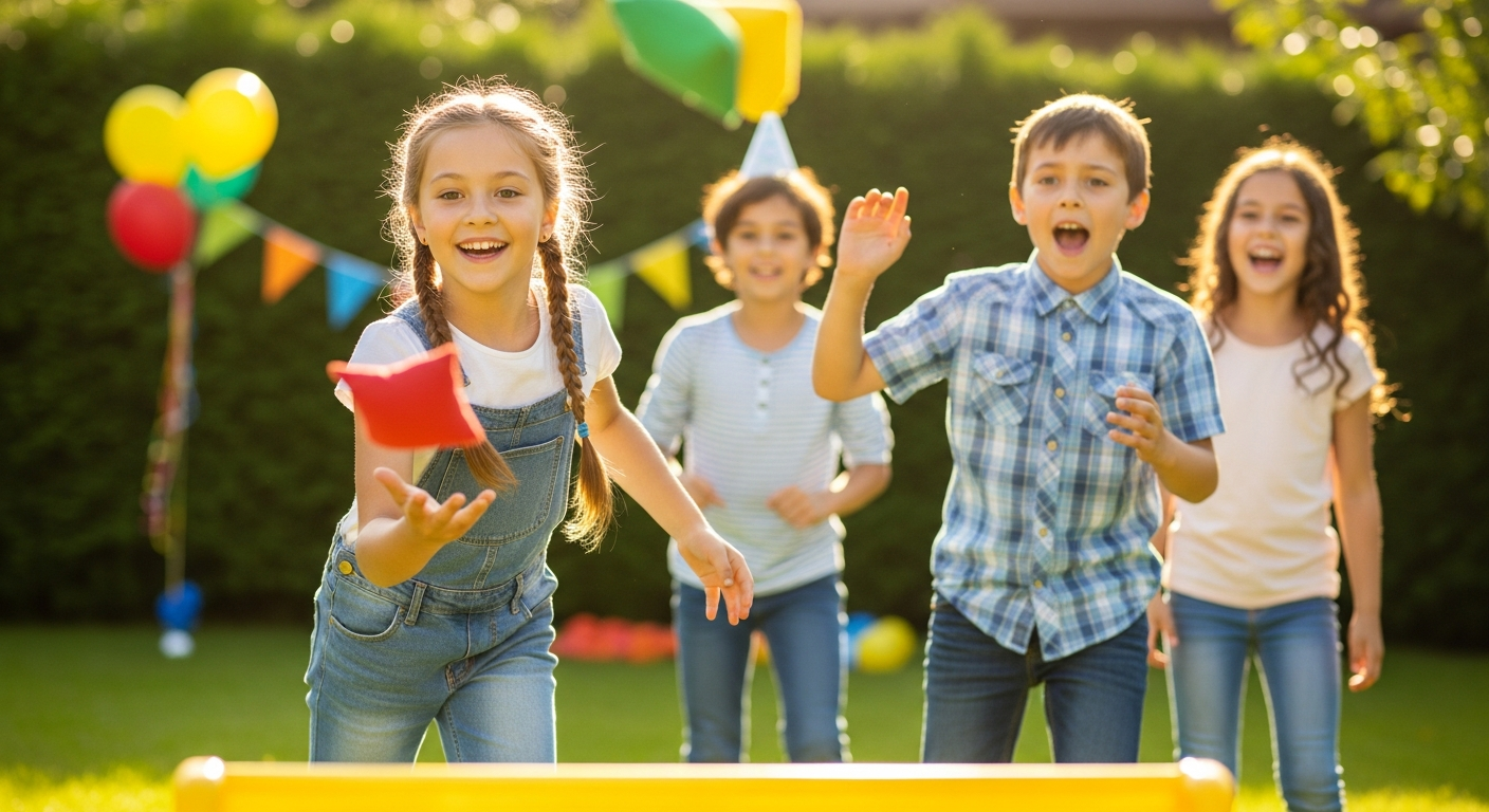Outdoor Party Games for Kids: Fun & Skill-Building cover image