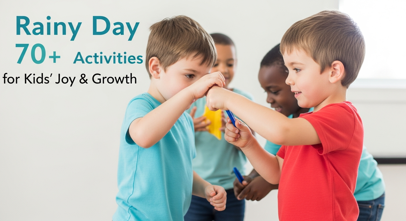 Rainy Day Fun: 70+ Activities for Kids' Joy & Growth cover image
