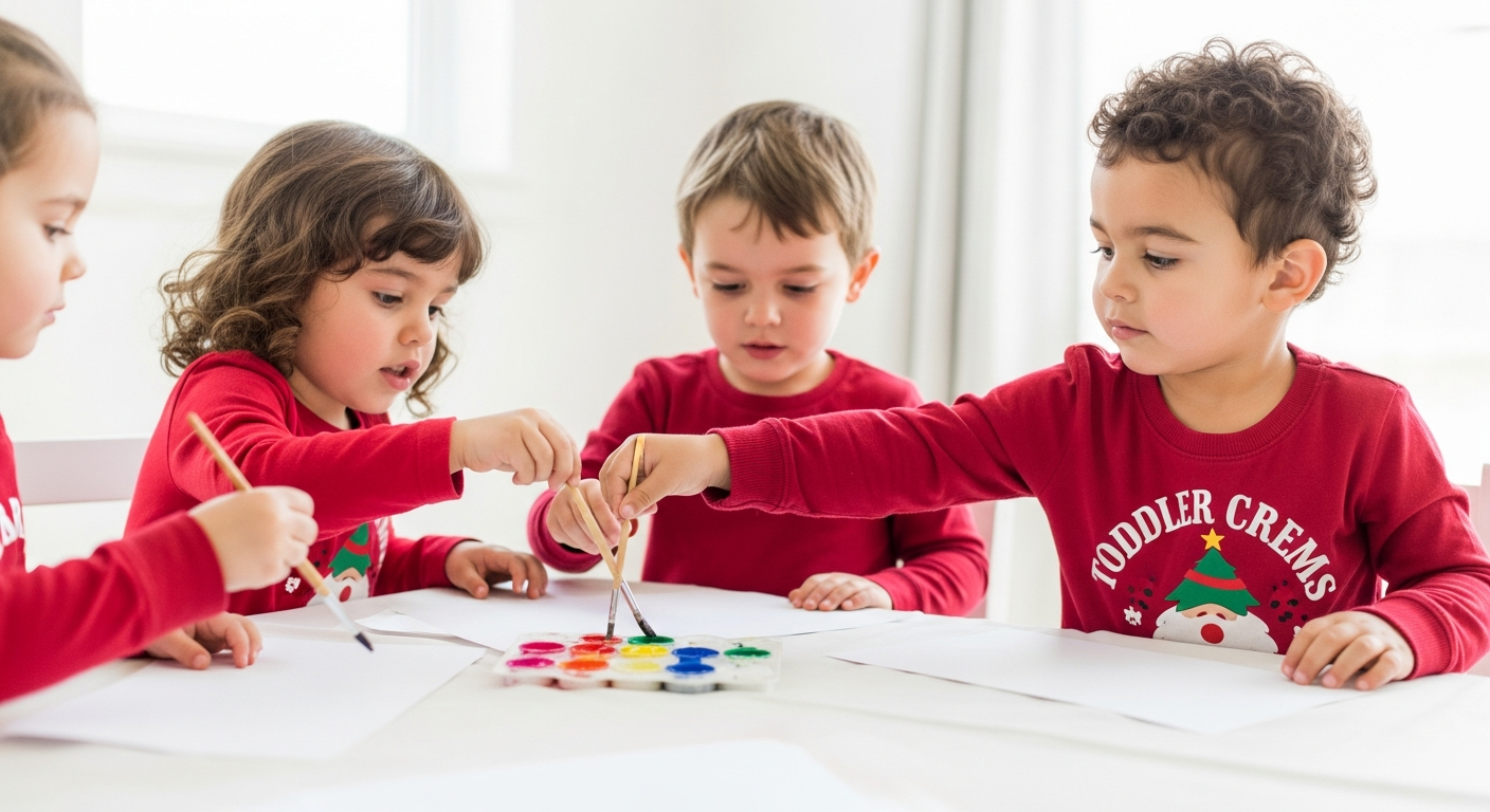 Toddler Christmas Paint Crafts: Creative Holiday Art Ideas cover image