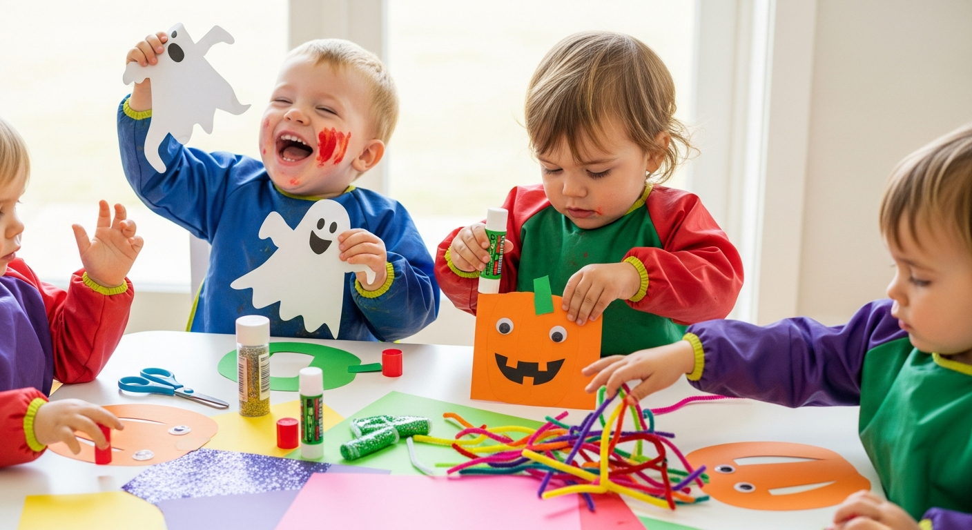 Spooktacular Fun: 15 Simple Toddler Halloween Crafts cover image