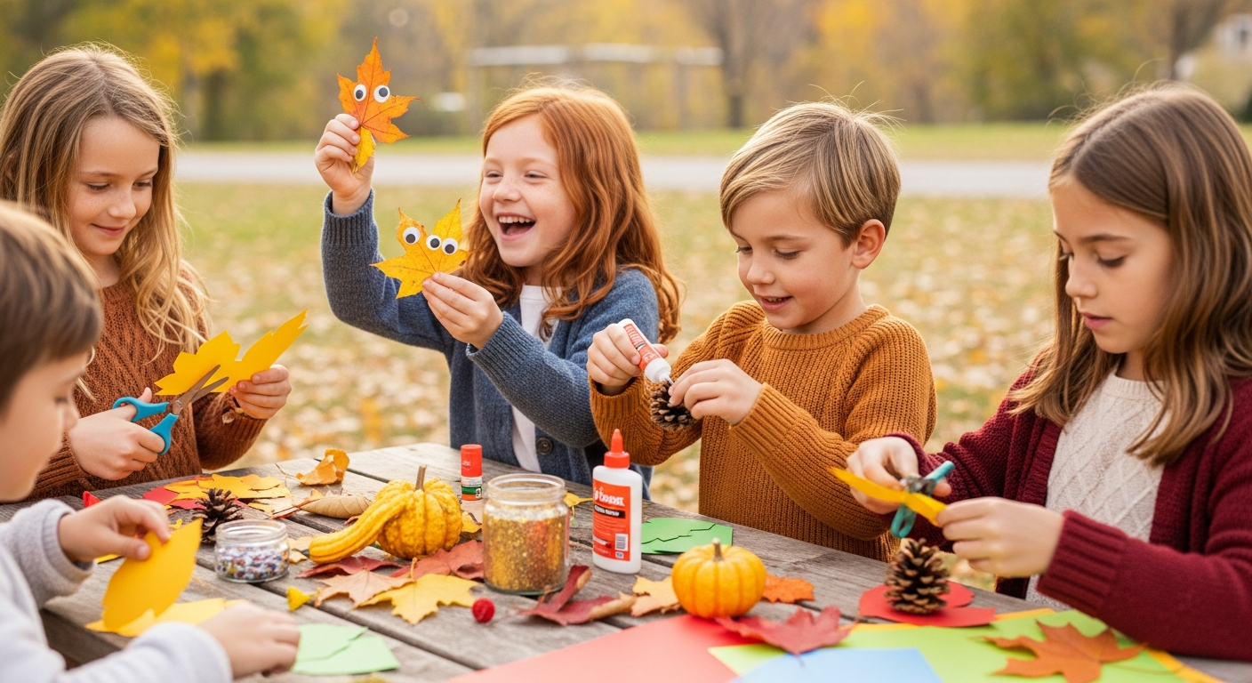 Fun & Easy Fall Crafts for Kids: Boost Skills & Connection cover image