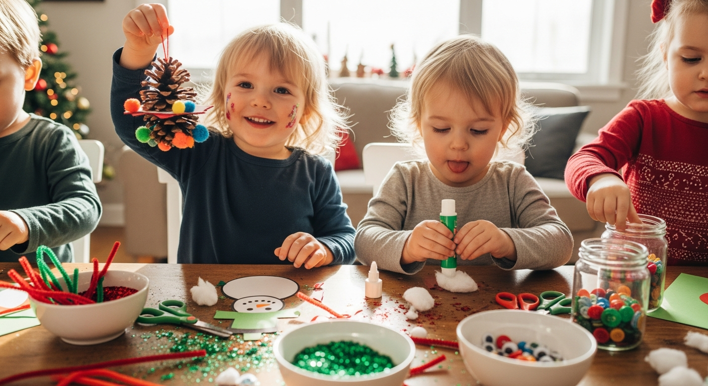 Simple and Easy Christmas Toddler Crafts for Holiday Fun cover image