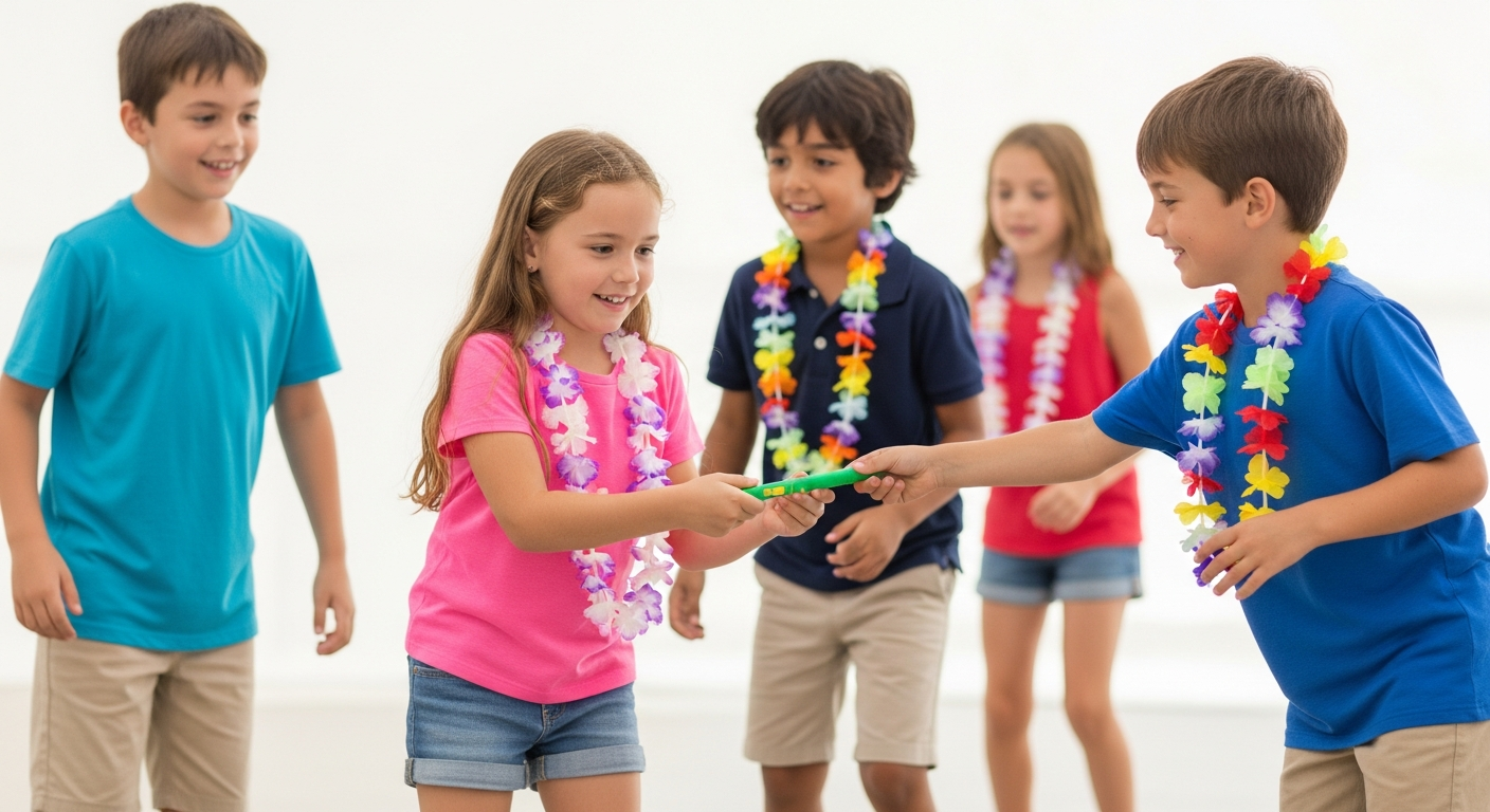 Hawaiian Party Games for Kids: Luau Fun! cover image
