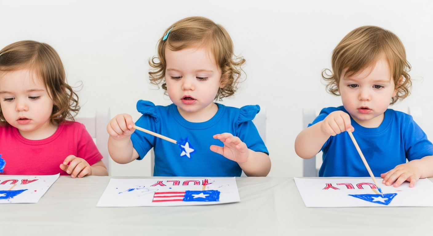 Spark Creativity: 4th of July Toddler Art Activities cover image