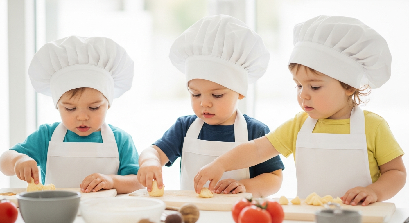 Easy Toddler Cooking Activities for Language Development cover image
