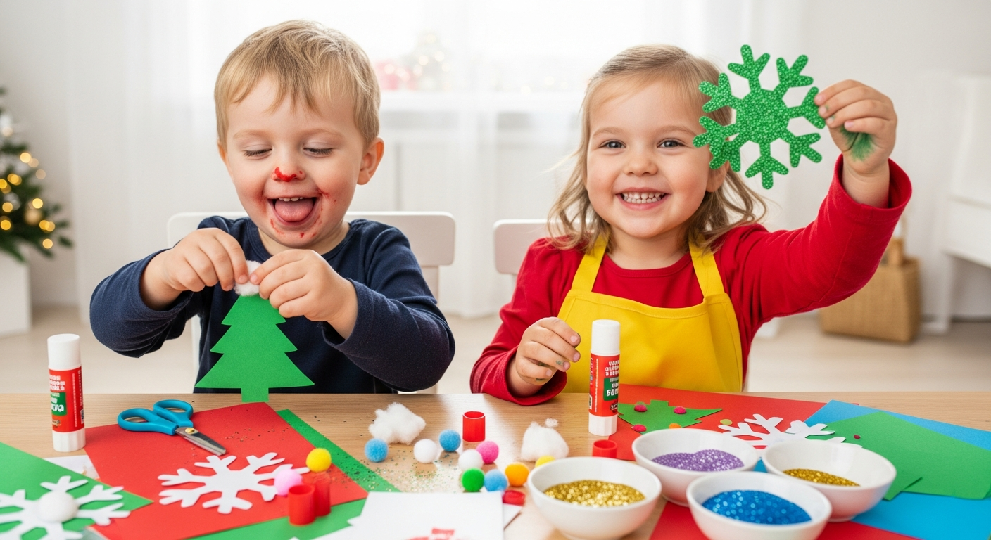 Creative Toddler Christmas Card Craft Projects cover image