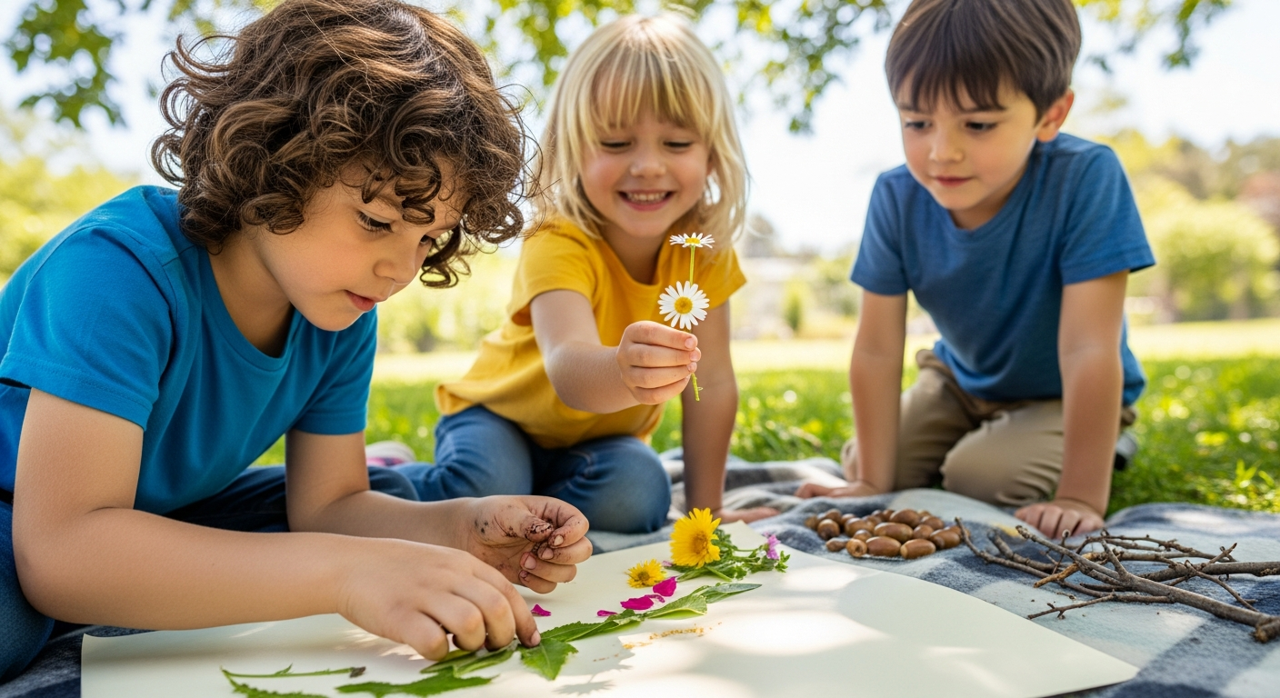 Easy Outdoor Crafts: Nature Art for Kids cover image
