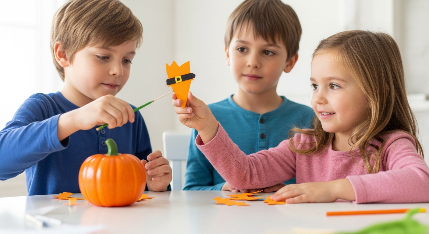 Easy Kids Thanksgiving Crafts for Family Fun cover image