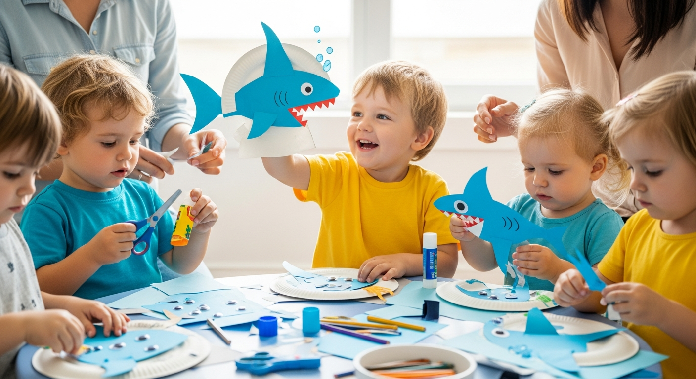 Shark Toddler Craft: Fun DIY Projects to Help Kids Speak cover image
