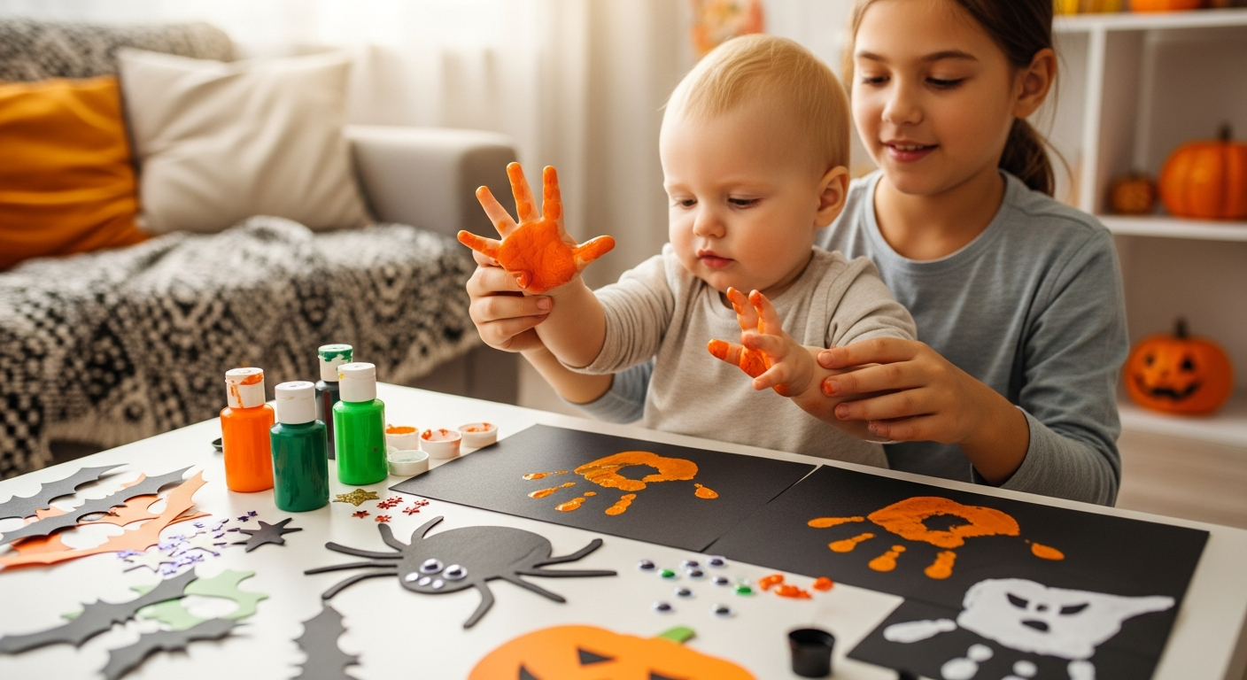 Fun and Easy Toddler Halloween Handprint Crafts for Home cover image