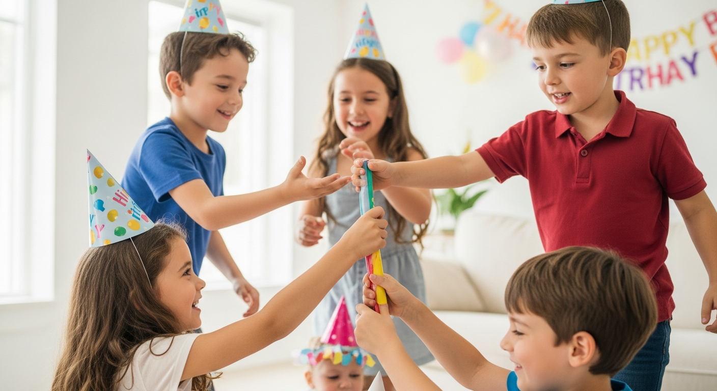 Joyful Kids Games for Birthday Parties at Home cover image